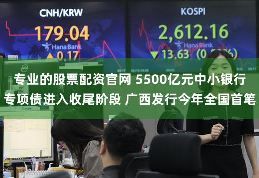 专业的股票配资官网 5500亿元中小银行专项债进入收尾阶段 广西发行今年全国首笔