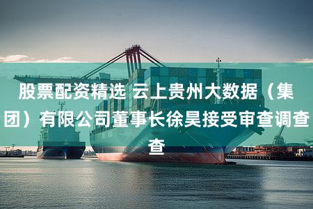 股票配资精选 云上贵州大数据（集团）有限公司董事长徐昊接受审查调查