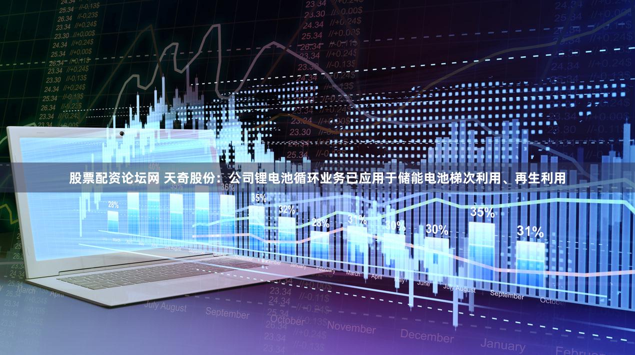 股票配资论坛网 天奇股份：公司锂电池循环业务已应用于储能电池梯次利用、再生利用