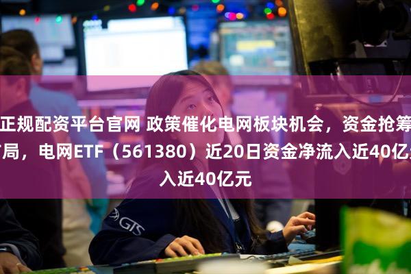 正规配资平台官网 政策催化电网板块机会，资金抢筹布局，电网ETF（561380）近20日资金净流入近40亿元